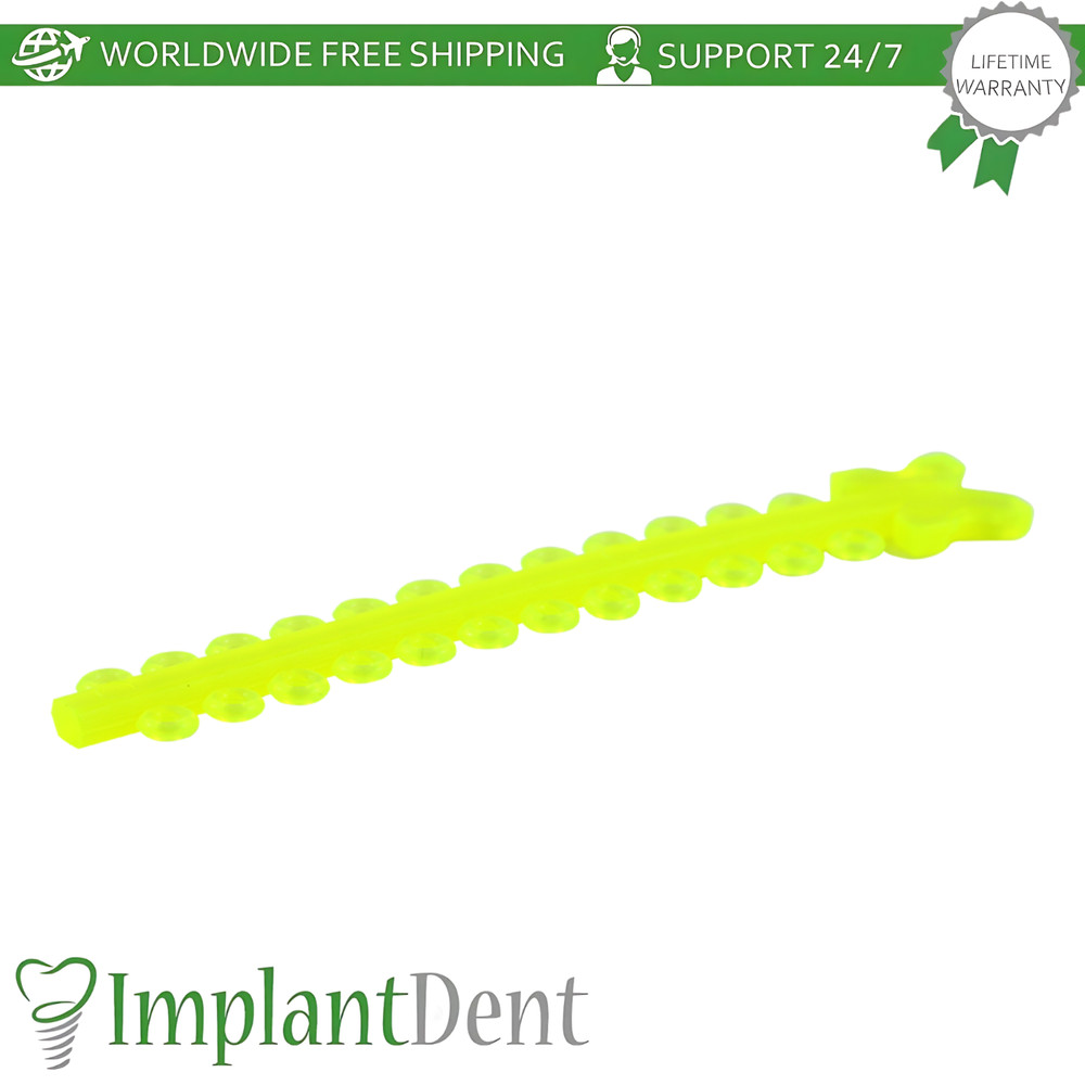Dental Elastic Ligature Modules Crystal Assorted Colors Bracket Arches Fixation