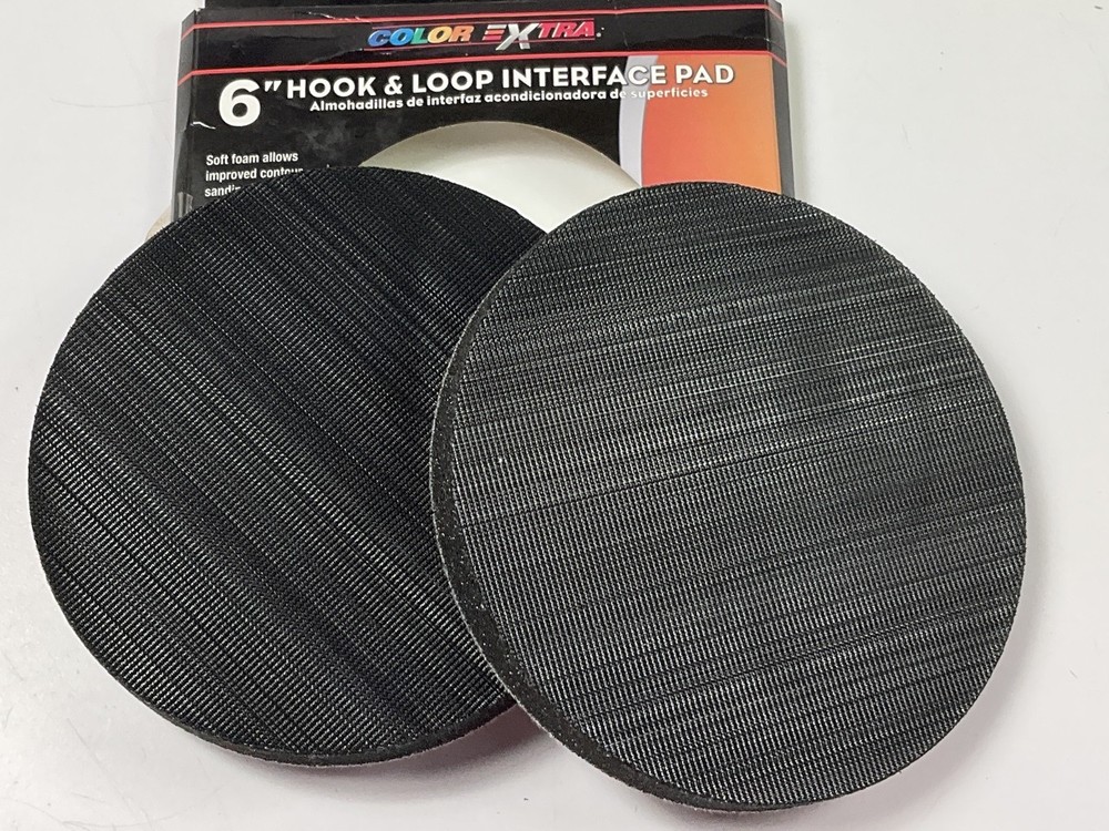 (2) Color Extra CX11127 6" Abrasives Hook And Loop Interface Backing Pad