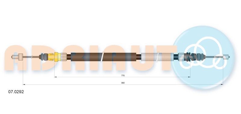 Cable Pull, parking brake ADRIAUTO 07.0292
