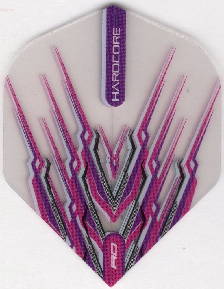 SNAKEBITE PURPLE & GREY MOHAWK Dart Flights: 3 per set