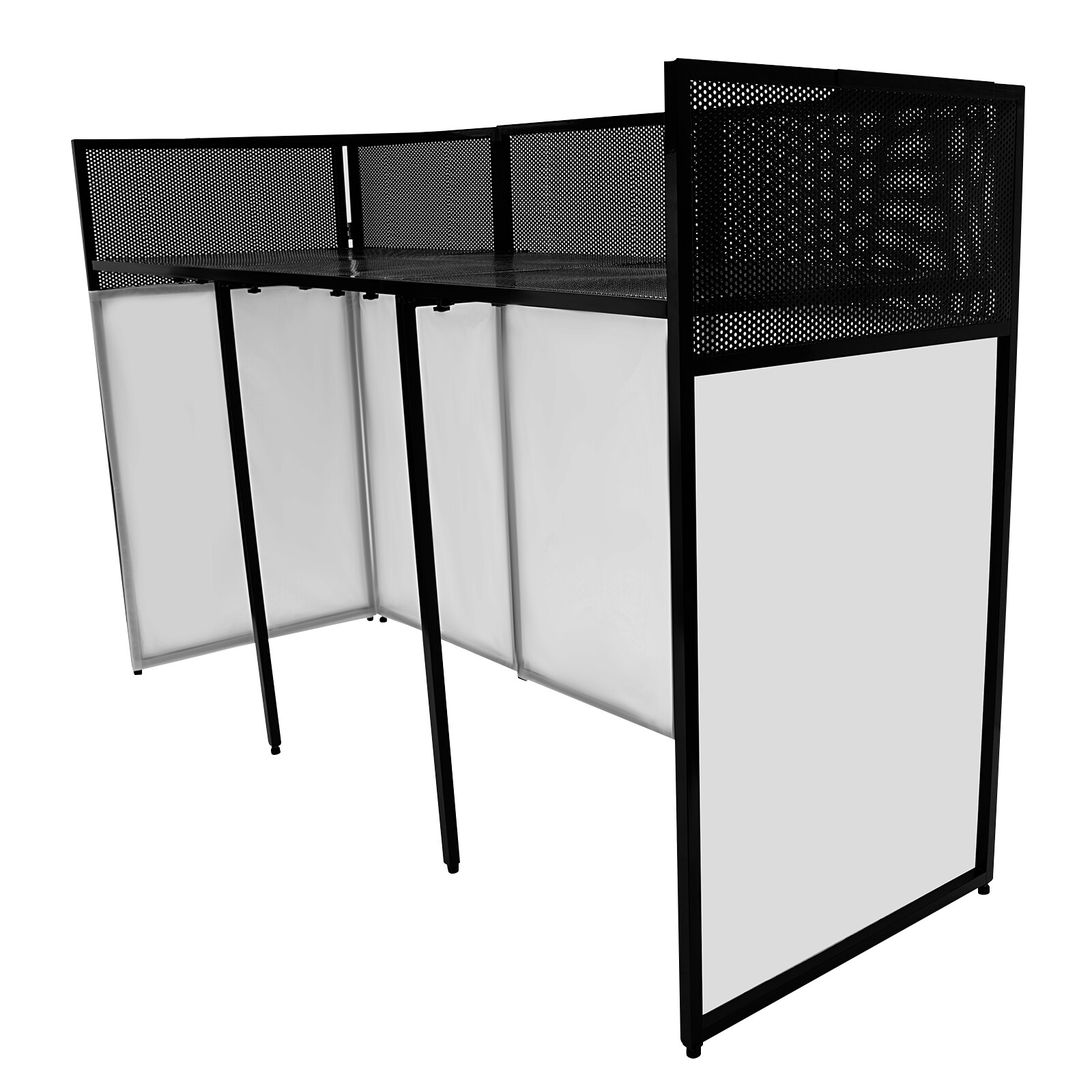 DJ Desk Foldable DJ Stand DJ Booth Table DJ Booth Stand 44lbs Load 73*23*45.3 in