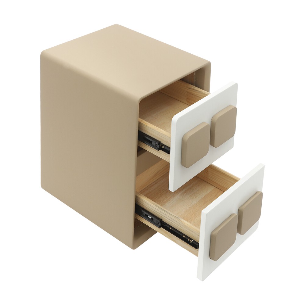 Modern Minimalist End Table, Bedside Table for Bedrooms, Floorstanding End Table