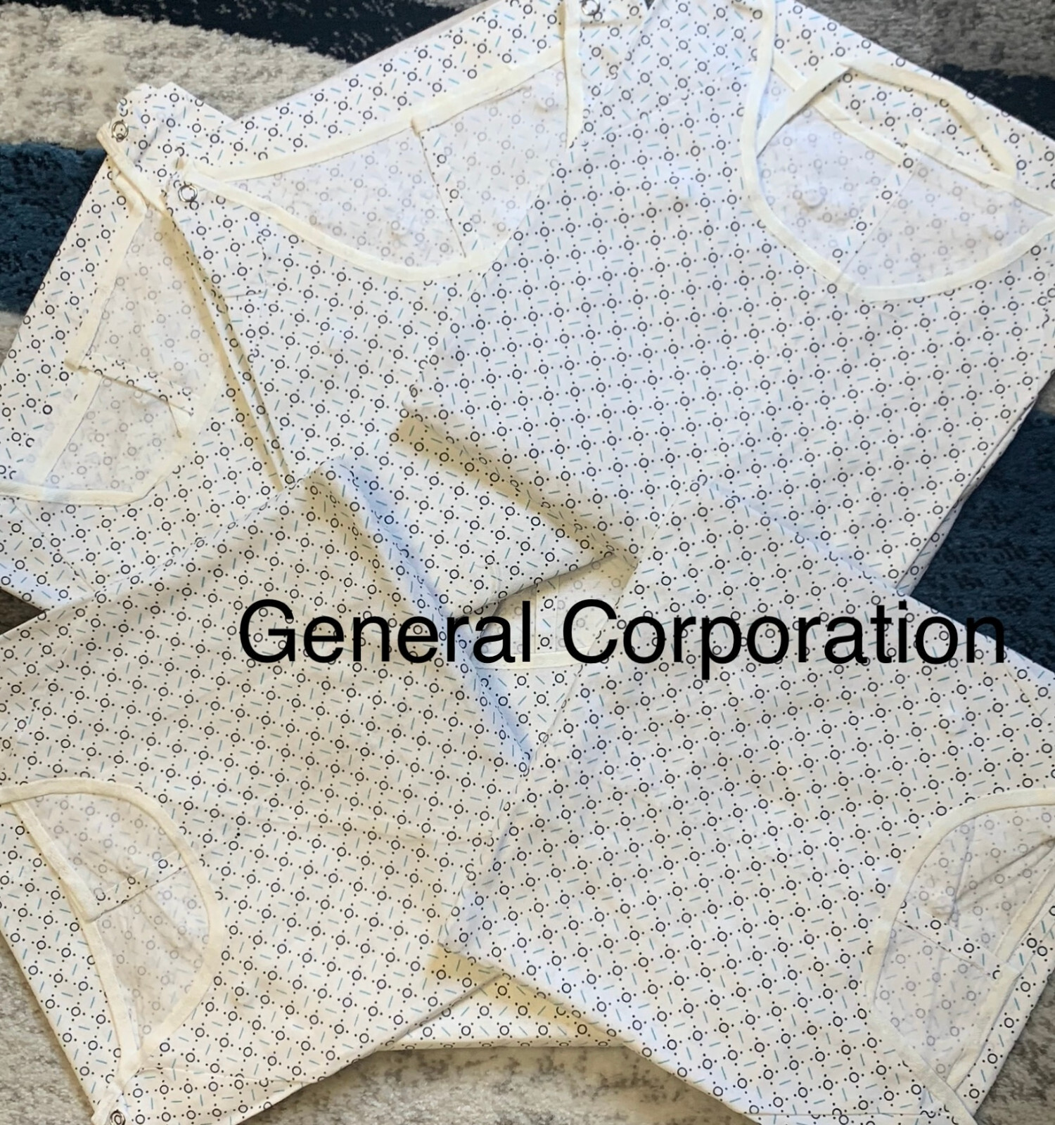6 Pack Hospital Unisex Long Lasting Patient Gowns