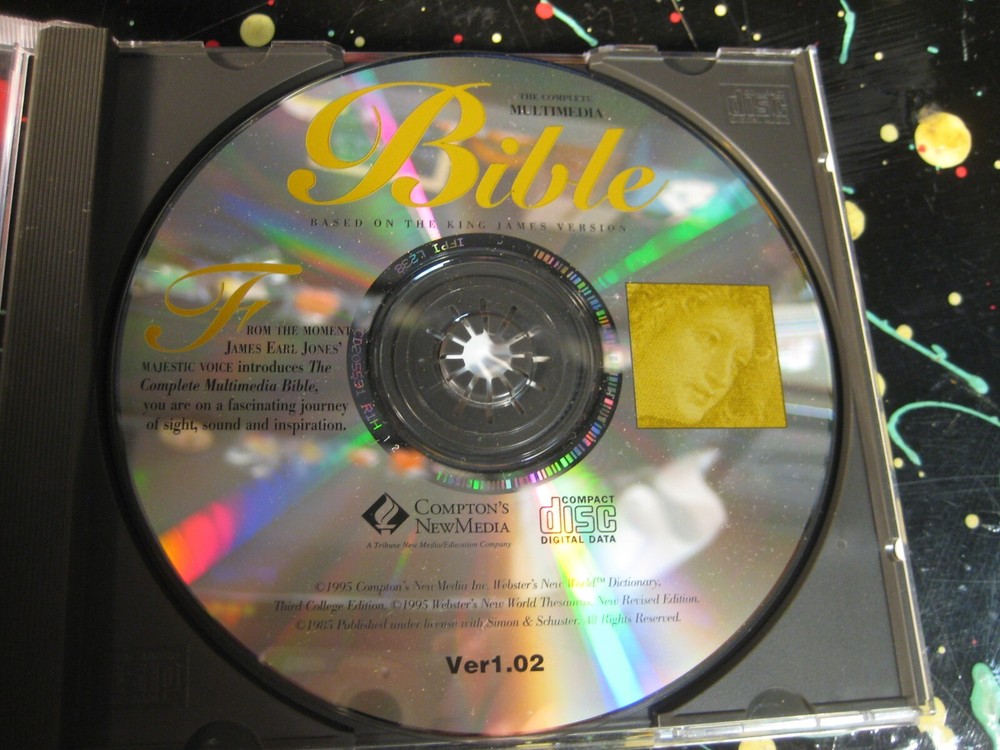 Complete Multimedia Bible (King James Version) for Windows 95 PC CDROM Comptons