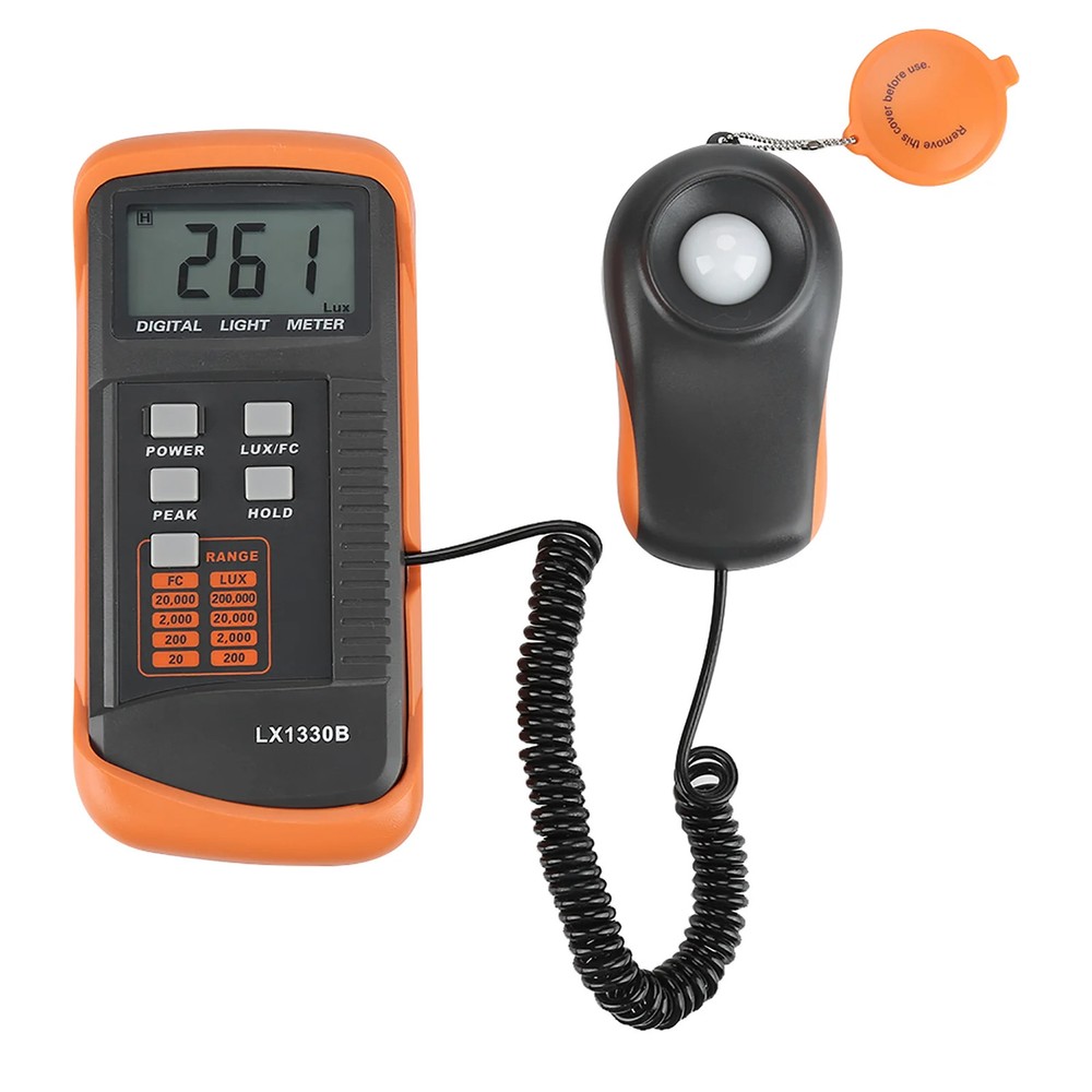 Digital Luxmeter LCD Display Light Meter 0-200,000 Lux Testing Illuminometer