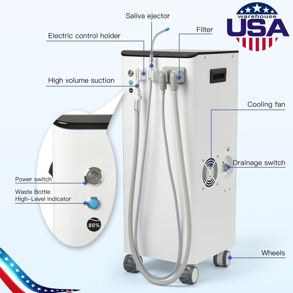 Dental Unit Chair DC Motor Computer Controlled Integral &Stool /Suction System
