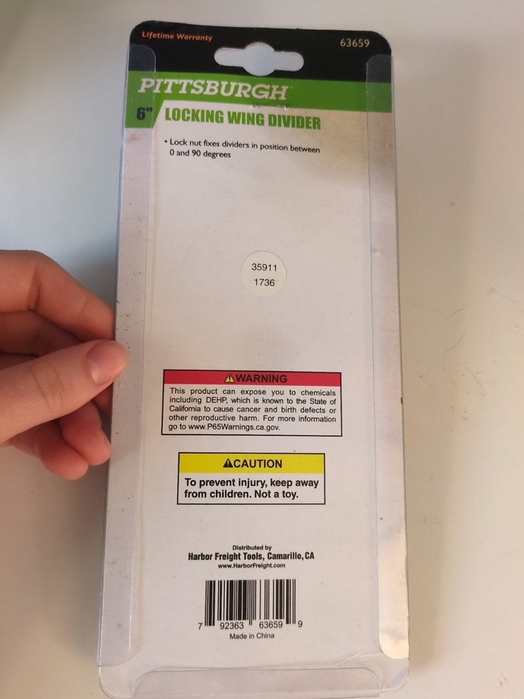 Pittsburgh Locking Wind Divider 6". Manufacturing # 63659