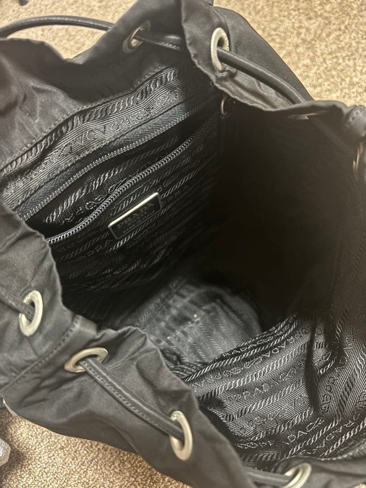 PRADA Black Nylon Backpack From Japan Prada