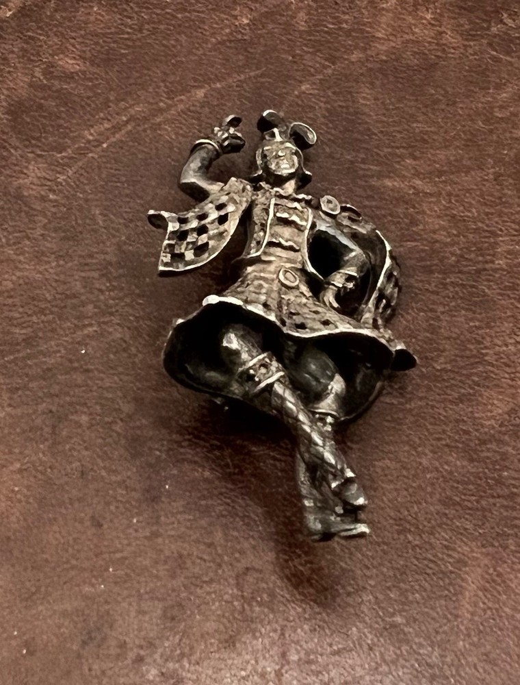 Vintage Silver Tone Scottish Dancer Pin
