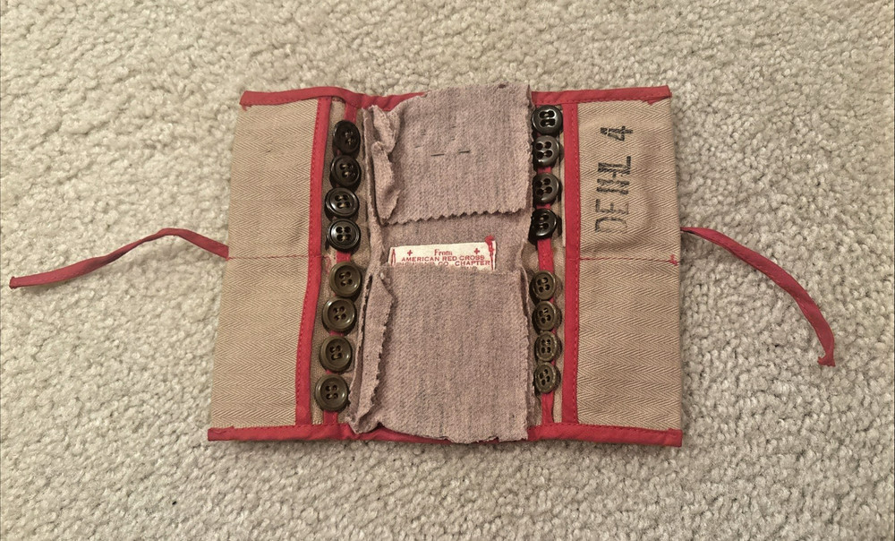 American Red Cross, Richland Co Chapter, Original Owner  WWII Army sewing kit
