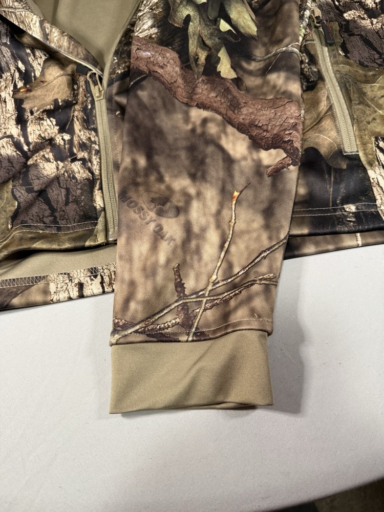Mossy Oak Camo Softshell Jacket XL Scent-Factor Hunting Full Zip