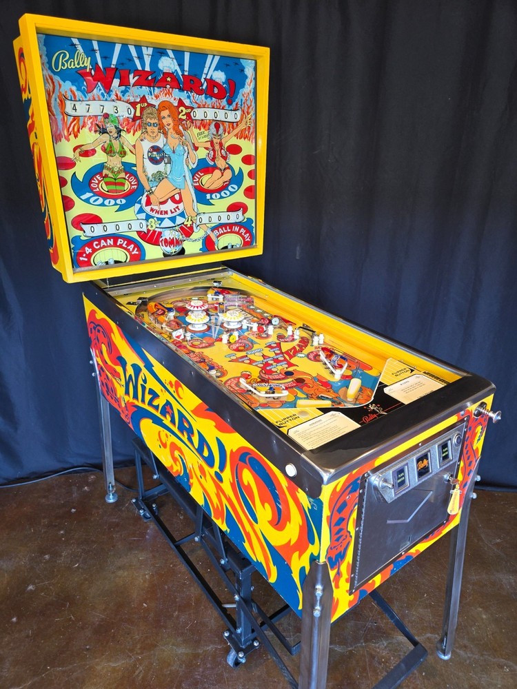 Restored Wizard! Pinball Machine (Bally) 1975