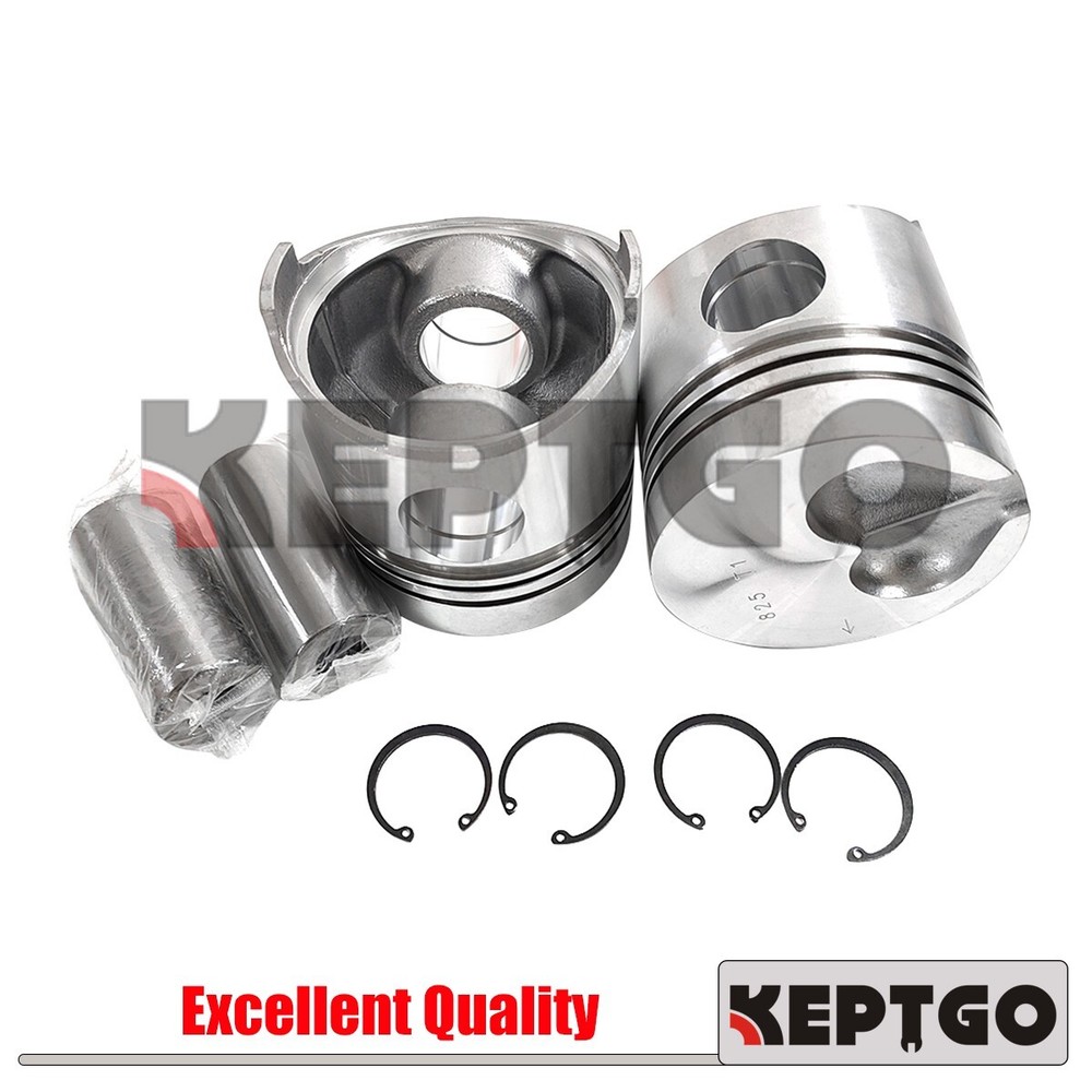 2pcs 2D94-2 Piston Set For Komatsu STD