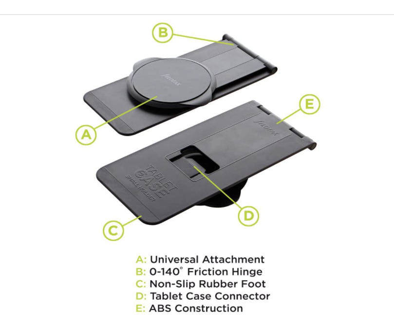 Eni-TAB 360 Tablet Holder Universal Adjustable Tablet Stand Holder Black
