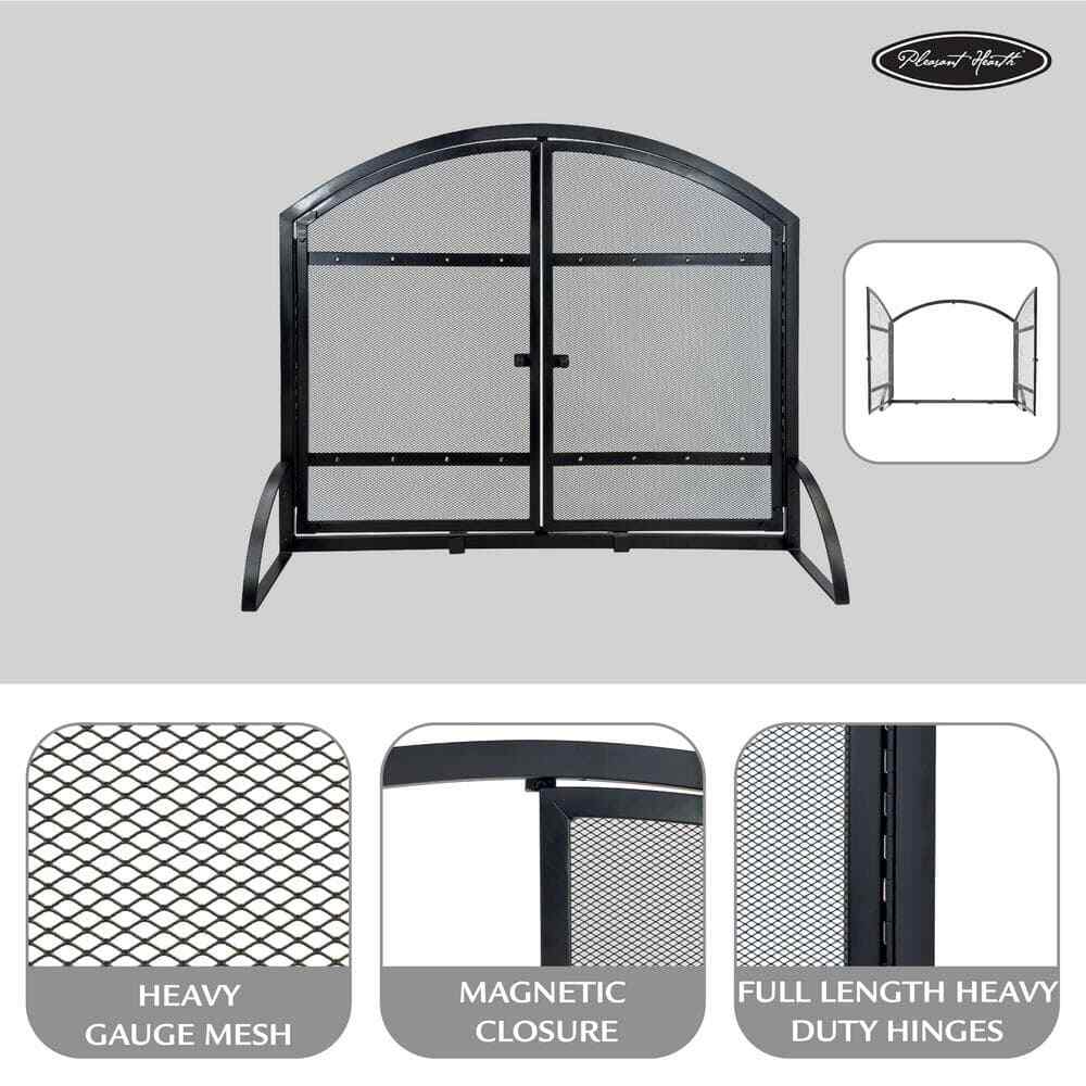 Harper Arched Fireplace Screen with Doors
