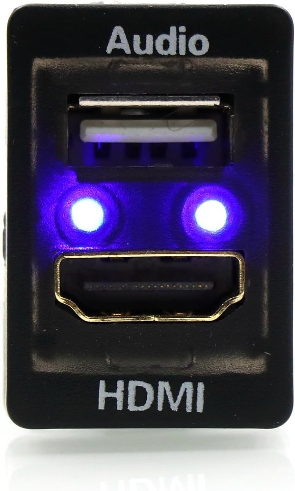 HDMI Socket Mount Cable +USB Audio Input Relay Use for 1.3*0.87inch