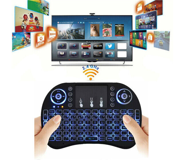 Wireless Mini Keyboard Remote Control Touchpad Smart TV Android TV Box PC 2.4GHz