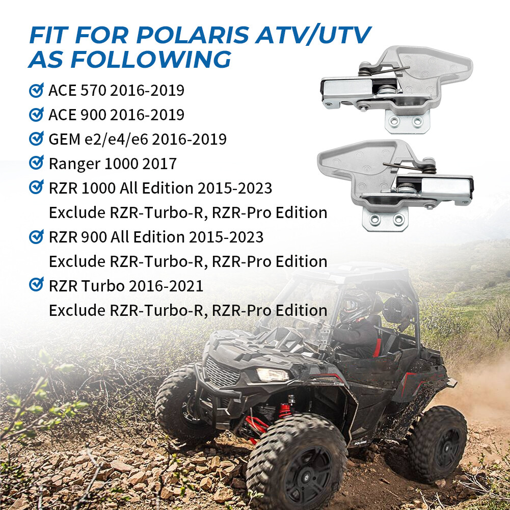 Door Latch Lock Set LH + RH for Polaris RZR XP 1000 2015-2023 2637286 2637287