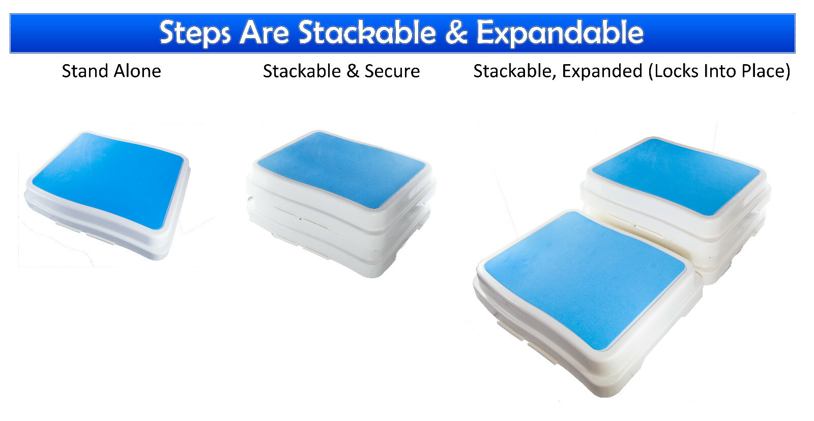 Bathtub Step Platform Anti Slip Support Stackable Extendable Bathroom Safety Aid