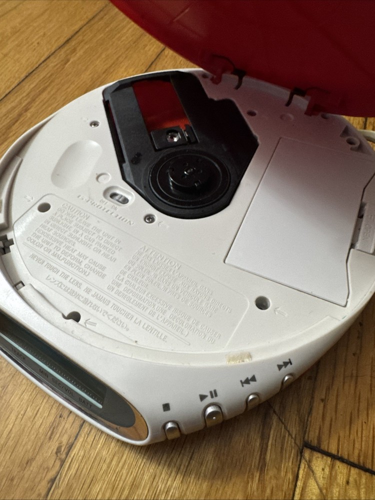 Sony Psyc D-EJ360 Red CD Walkman G-Protection Tested Working