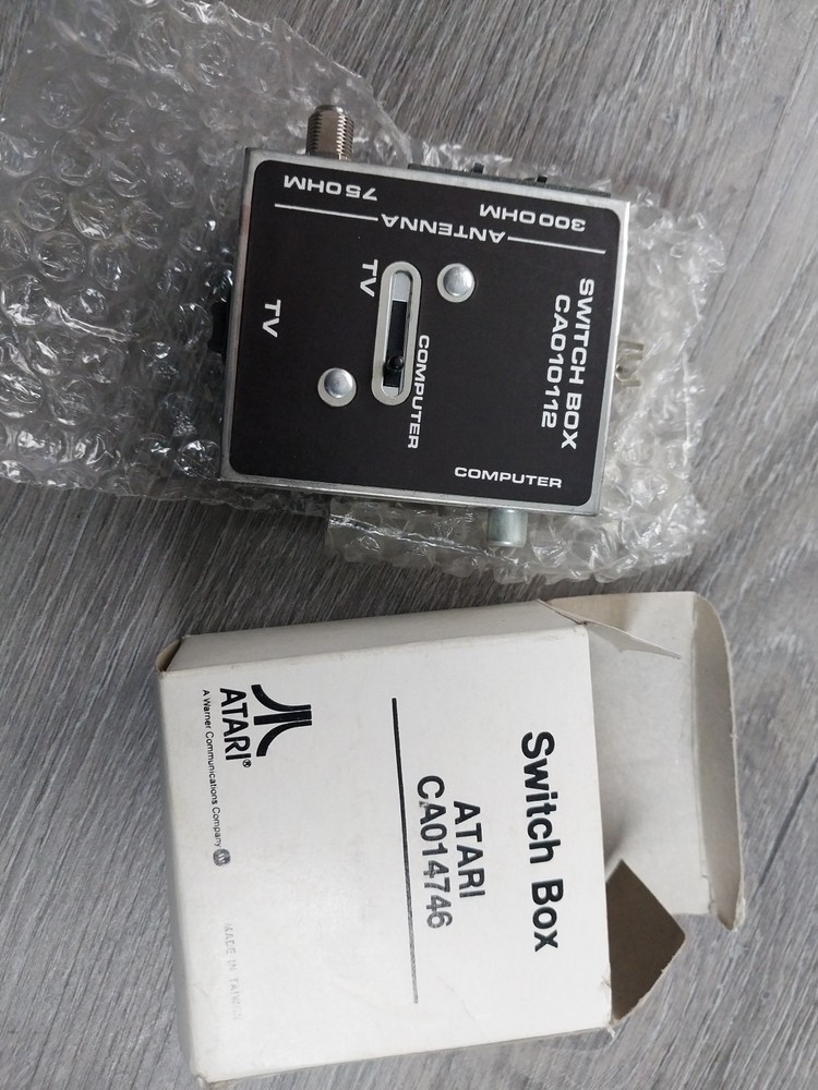 ATARI Switch Box TV Game Video Adapter CA014746 unused