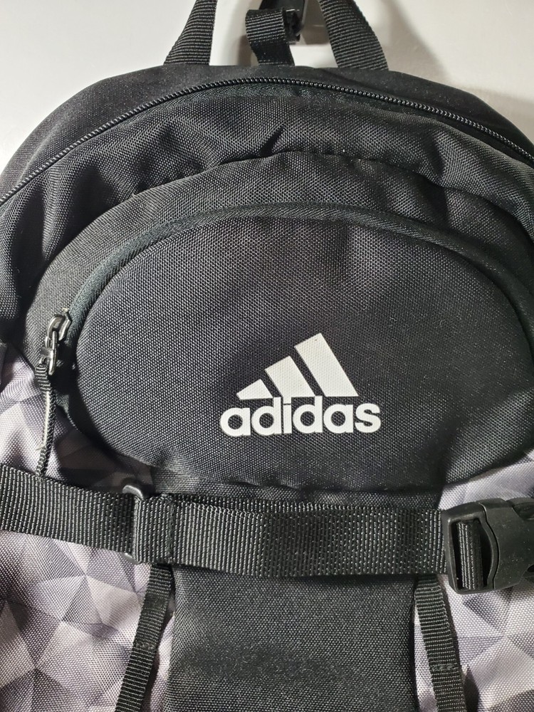 Adidas Backpack Bat Pack Baseball Softball Equipment Black Gray EUC
