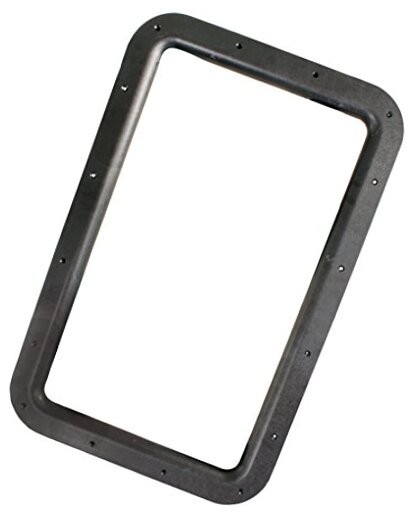 02Black RV Deluxe Entry Door Window Frame 1