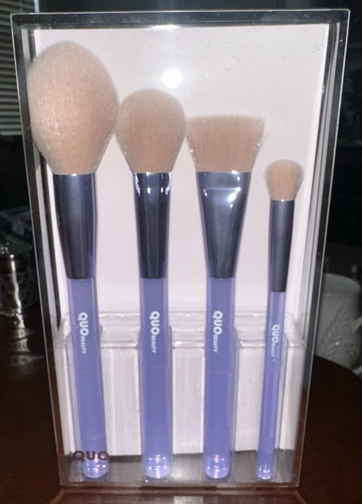 Quo Beauty - Essential (Blush, Powder, Concealer/Shadow, & Complexion) Brush Set
