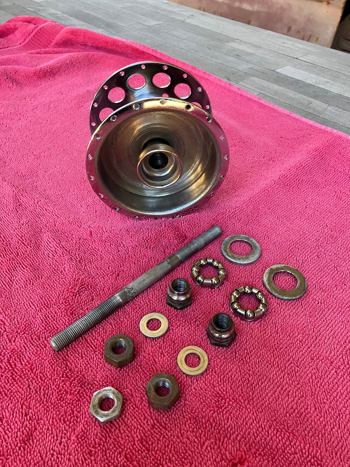1940 TO THE LATE 50S SCHWINN EXPANDER BRAKE HUB AND AXLE PARTS FOR AUTO-CYCLES!!