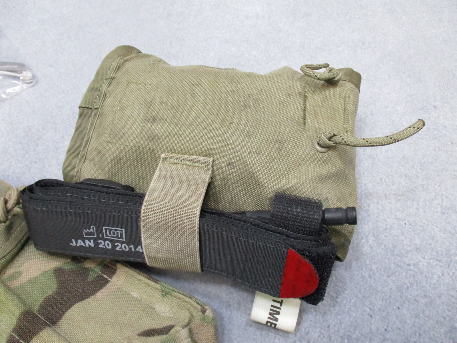 USGI Multicam IFAK Pouch w/ Expired Medical Contents Military First Aid Kit