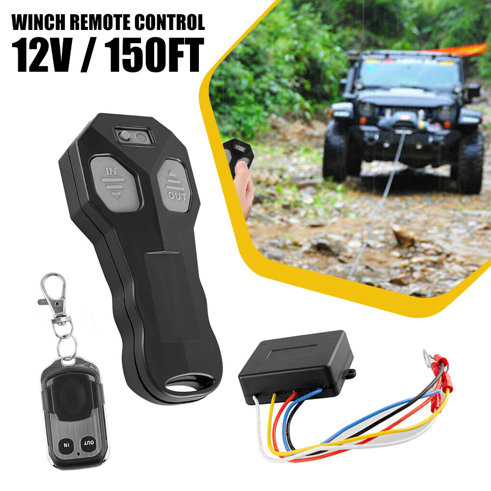 Wireless Winch Remote & Receiver Control Kit DC12V Switch Handset For ATV UTV