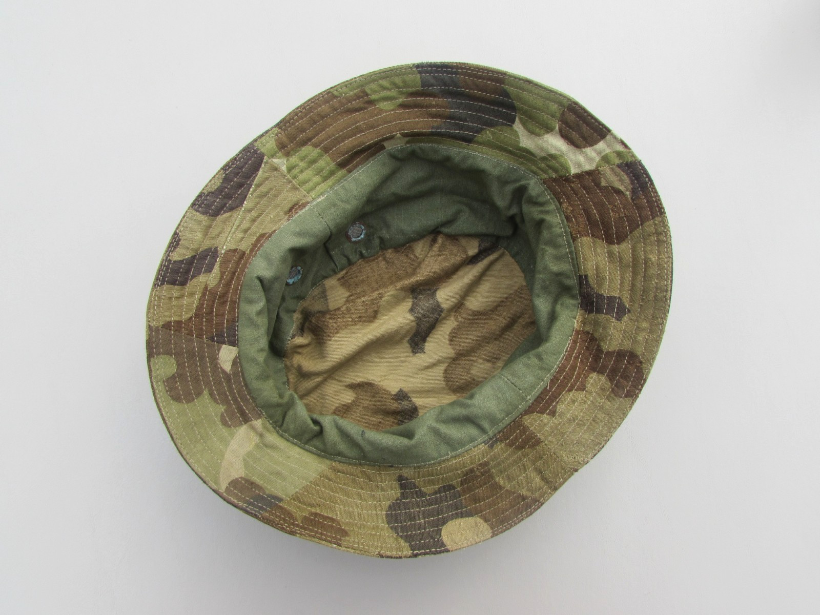 ORIGINAL SOUTH VIETNAM TAILOR MADE POLICE FIELD FORCE CLOUD CAMO BOONIE HAT RVN
