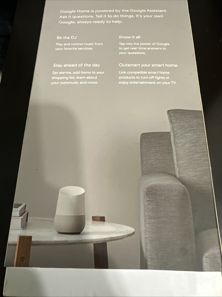 Google Home Smart Assistant - White Slate (US)