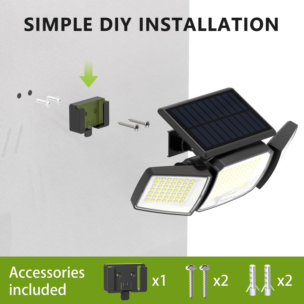Solar Security Light with Motion Sensor,Super Bright LED,Solar-Motion Lights ...