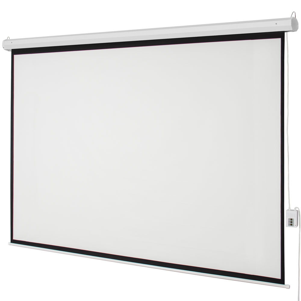 100" 4:3 Remote Control Automatic Electric Motorized Projector Projection Screen