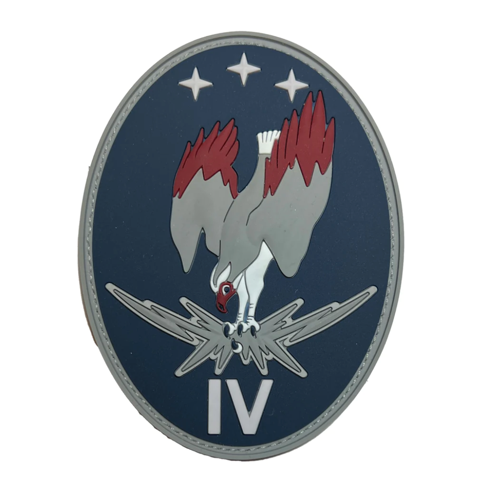 GENUINE U.S. SPACE FORCE PVC PATCH 4TH ELECTROMAGNETIC WARFARE SQUADRON WITH HOO