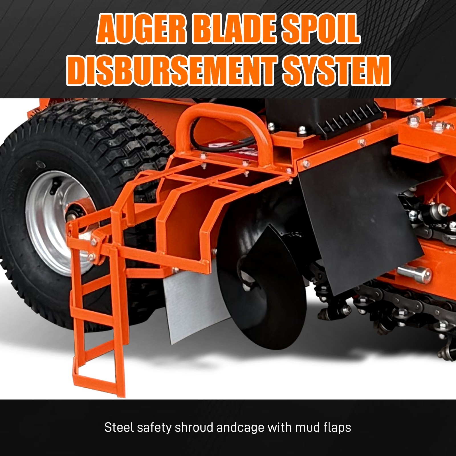 420cc 15HP E-Start Gas Powered Trencher, 24'' Trench Depth/4'' Trench Width