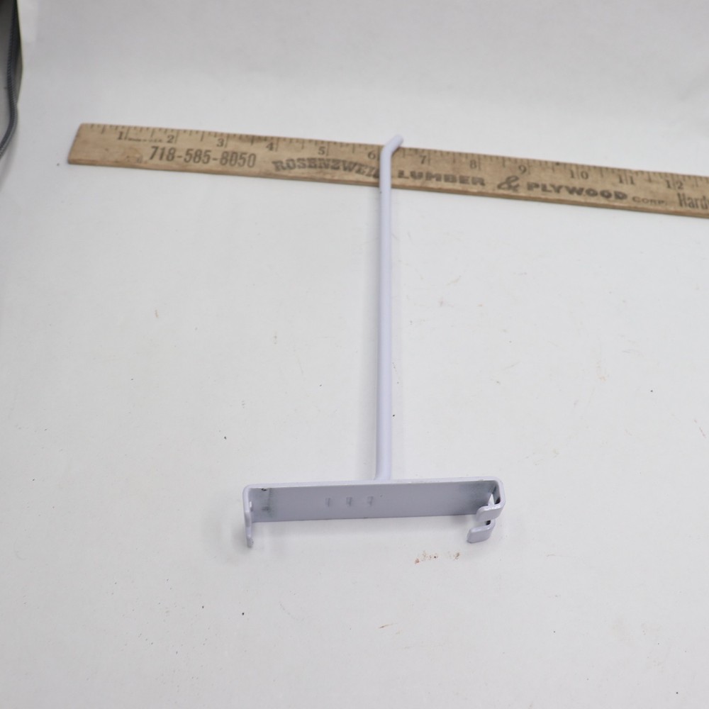 Peg Hook Steel White 8"