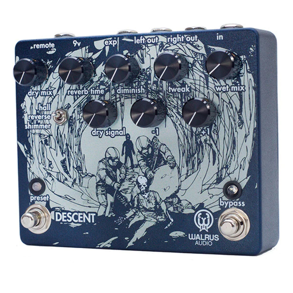 Walrus Descent Reverb/Octave Machine Guitar Effects Pedal
