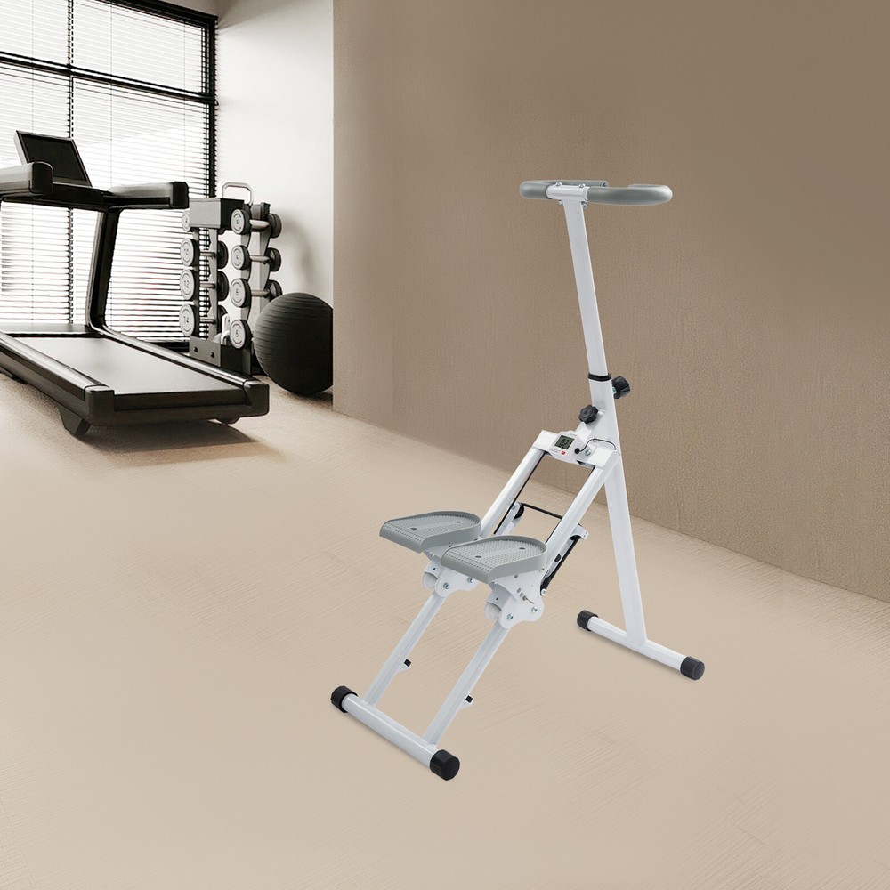Foldable Stair Climber Stepper - Adjustable Machine for Effective Workouts