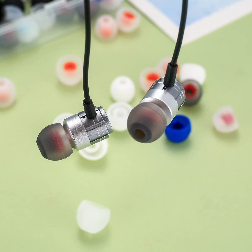 48 Pcs Earbuds Replacement Tips Silicone, Earbud Tips Earpads Replacement, Si...