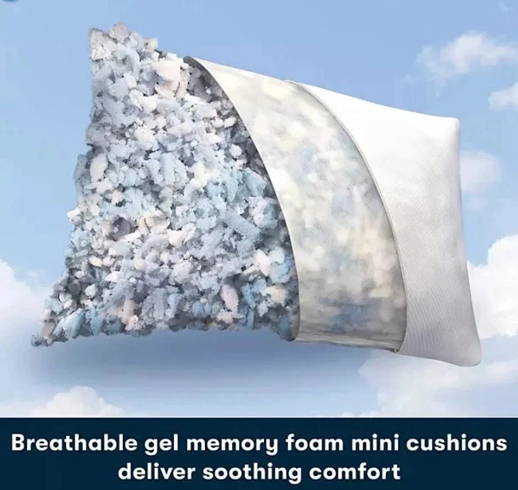 Serta 2-Pack Gel Memory Foam Cluster Bed Pillow