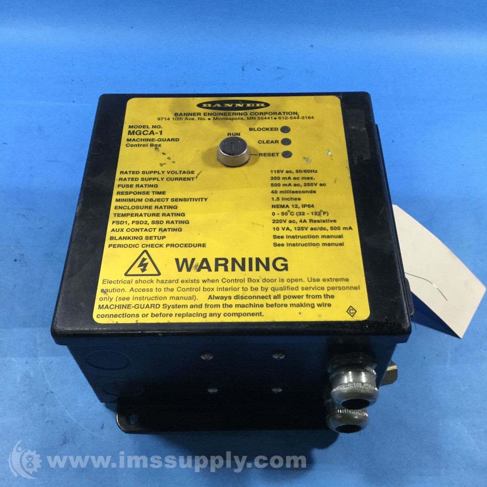 Banner MGCA-1 Machine Guard Control Box USIP