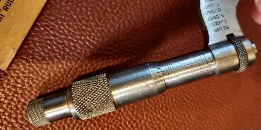 Vintage Helios Outside Micrometer 0-1/2" Range MINI