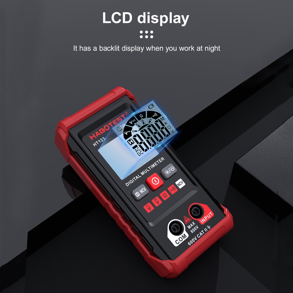 Intelligent Mini Multimeter With NCV Test For Home Use Auto Range