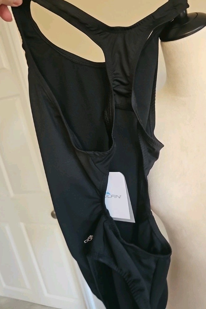 Dolfin Women's Solid Performance Back One Piece Swimsuit XL tags New