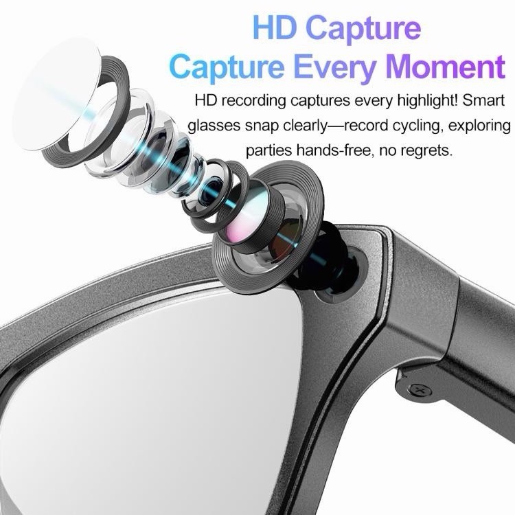 XK One Pro AI Smart Glasses HD Camera Bluetooth Touch Control LED Flashlight