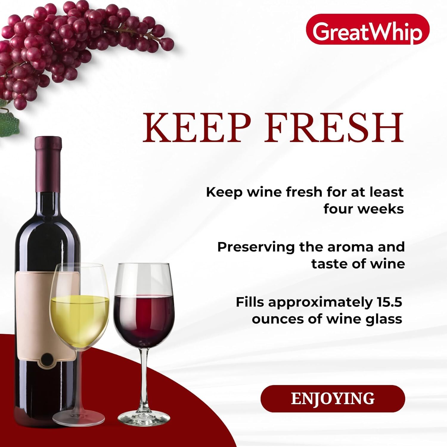 Argon Gas Capsules 10PCS for Coravin Wine Preservation System GreatWhip