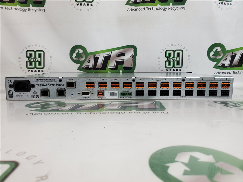 Biamp TesiraForte AVB VI Audio Processor Rackmount Tested Reset