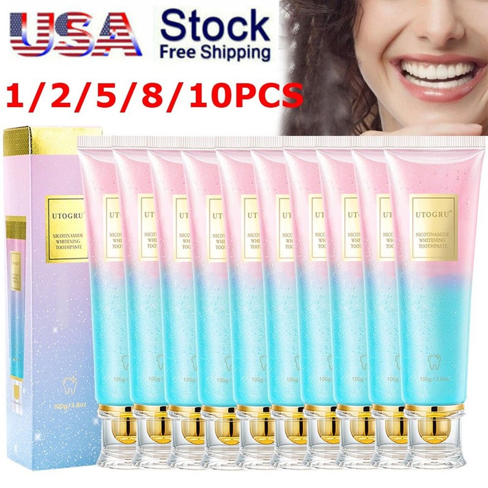 Sensitive Teeth Whitening Toothpaste- Niacinamide, Mint Freshness, Stain Removal